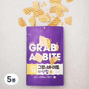 삼진어묵 그랩 어 바이트 바삭칩, 80g, 5봉