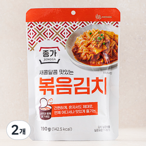 종가 볶음김치, 190g, 2개