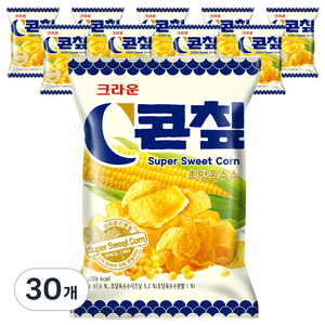 콘칲 초당옥수수 스낵, 40g, 30개