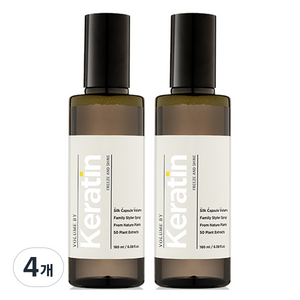 볼륨바이케라틴 프리즈 앤 샤인 볼류머, 180ml, 4개