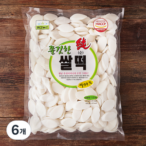 칠갑농산 쫄깃한 순쌀떡, 1.5kg, 6개