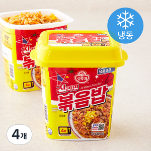 오뚜기 진라면 볶음밥 용기 (냉동), 230g, 4개