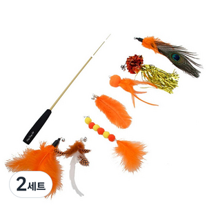 딩동펫 고양이 컬러풀 낚싯대 8종 세트