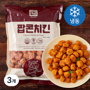 한성기업 팝콘치킨 (냉동), 1kg, 3개