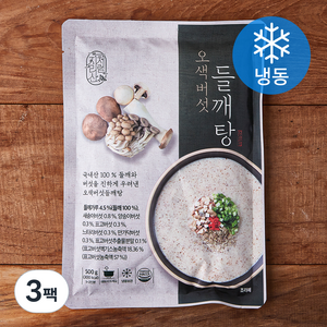 지리산처럼 오색버섯 들깨탕 1~2인분 (냉동), 500g, 3팩