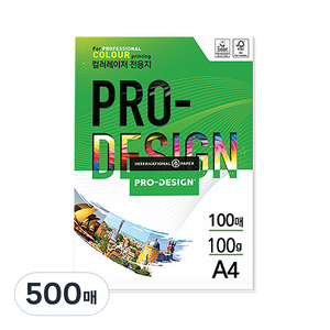 삼은파트너스 칼라레이저전용지 PoDesign 100g, A4, 500매