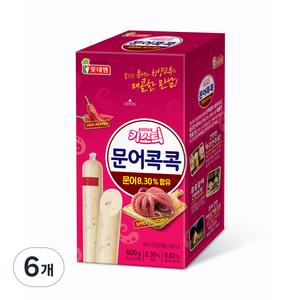 롯데웰푸드 키스틱 문어콕콕 소시지, 600g, 6개