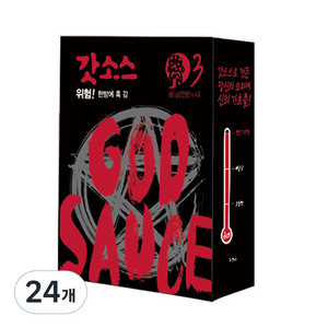 갓소스 만능양념소스 3단계 시그니처 매운맛, 60g, 24개