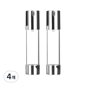 NO캡 실버 진공 에센스 용기 50ml, 4개