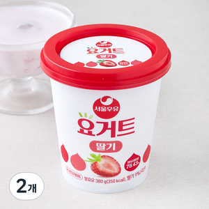 서울우유 요거트 딸기, 380g, 2개