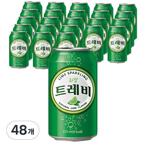 트레비 탄산수 라임, 48개, 355ml