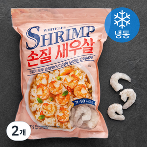 손질 새우살 (냉동), 500g(71/90), 2개