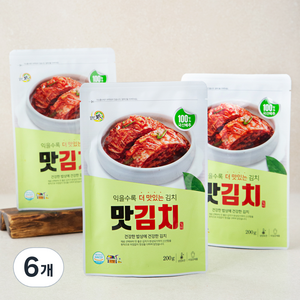 일미 맛김치, 200g, 6개