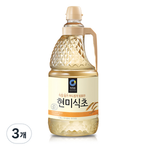 청정원 현미식초, 1.8L, 3개