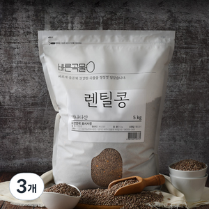 바른곡물 렌틸콩, 5kg, 3개