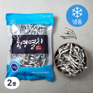 이어수산 통영 산지 직거래 국물용 멸치 (냉동), 500g, 2봉