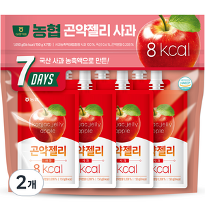 농협 곤약젤리 사과 7개입, 1.05kg, 2개