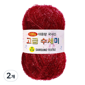 yana 대용량 고급 수세미 100g, 103 진한레드, 2개