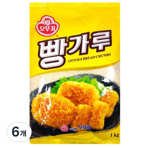 [오뚜기] 빵가루, 1kg, 6개