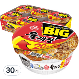 오뚜기 육개장 컵라면 104g, 30개