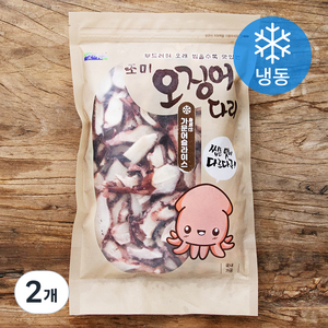 갯마을 조미 오징어다리 가문어 슬라이스 (냉동), 500g, 2개