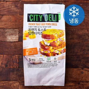 시티델리 프랜치토스트 딥펜타치즈 3개입 (냉동), 510g, 1개