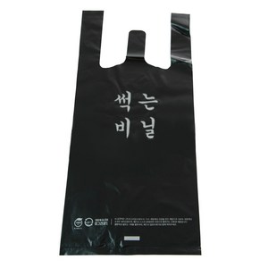 아이엔피 생분해 양날봉투 블랙 180 x 400mm, 1개입, 50개