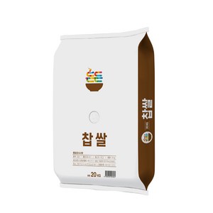 명천 든든 우리 쌀 찹쌀, 20kg, 1개