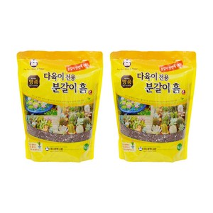 화분월드 다육이 전용 분갈이흙, 2개, 5.5L