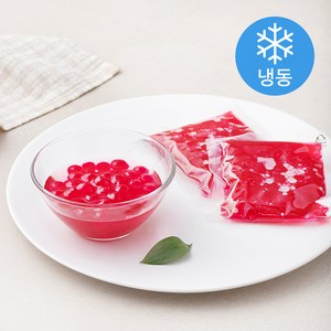 버블펄스 타피오카 핑크 펄 (냉동), 60g, 25개