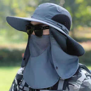 비안 UV차단 햇빛가리개 챙 넓은 스포츠 모자, 네이비, 1개