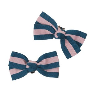 여아용 STRIPE BOW 신발 악세서리 BBKCBNTASB11PNKF 2p