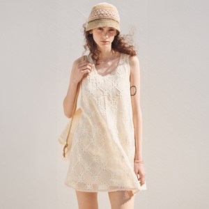 오앨 CROCHETLACE MINI DRESS