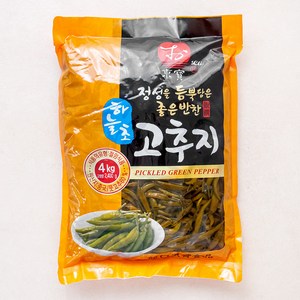 동보식품 정성을 듬뿍담은 좋은반찬 하늘초 고추지, 4kg, 1개