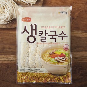 황소식품 우리동네 생칼국수, 1kg, 1개