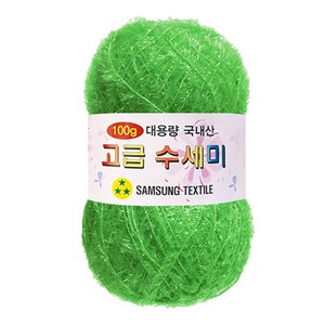 yana 대용량 고급 수세미 100g, 연두, 1개