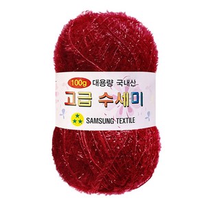 yana 대용량 고급 수세미 100g, 103 진한레드, 1개