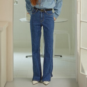 엽페 여성용 SLIT DENIM PANTS