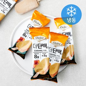 빙그레 끌레도르 더 단백바 아이스밀크 카라멜 (냉동), 85ml, 6개