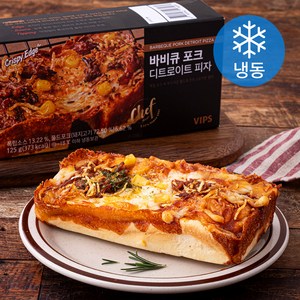 빕스 바비큐 포크 디트로이트 피자 (냉동), 125g, 1개