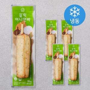 장우손부산어묵 갈릭 어니언바 (냉동), 70g, 5개