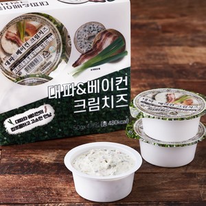 대파 & 베이컨 크림치즈 포션 4개입, 200g, 1개