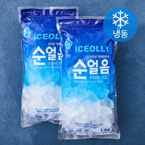 아이스올리 순얼음 (냉동), 1kg, 2개