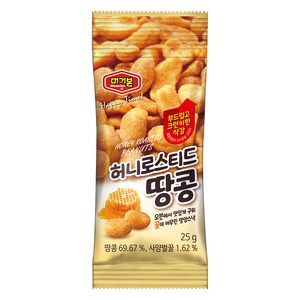 머거본 허니로스티드 땅콩, 25g, 1개