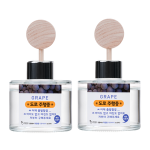 제로캔들 차량용 디퓨저 100ml, 그레이프, 2개