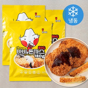 바비 제주통등심 치즈돈까스 빅 (냉동), 180g, 3개