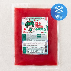 더맛있는 수박주스 (냉동), 1kg, 1개