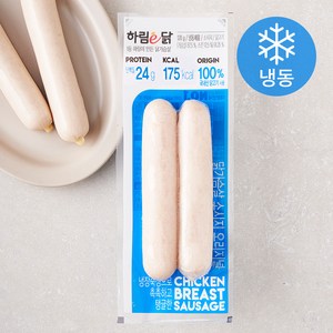 하림e닭 닭가슴살 소시지 오리지널 2개입 (냉동), 120g, 1개