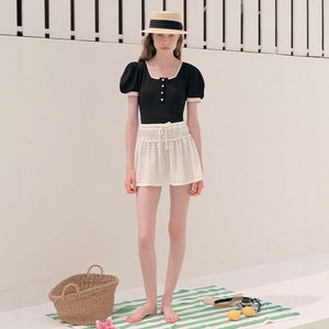 로라로라 여성용 FRILL COVER UP SWIM SKIRT, IVORY