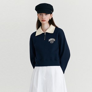 로라로라 여성용 COLLAR ZIP UP SWEATSHIRTS